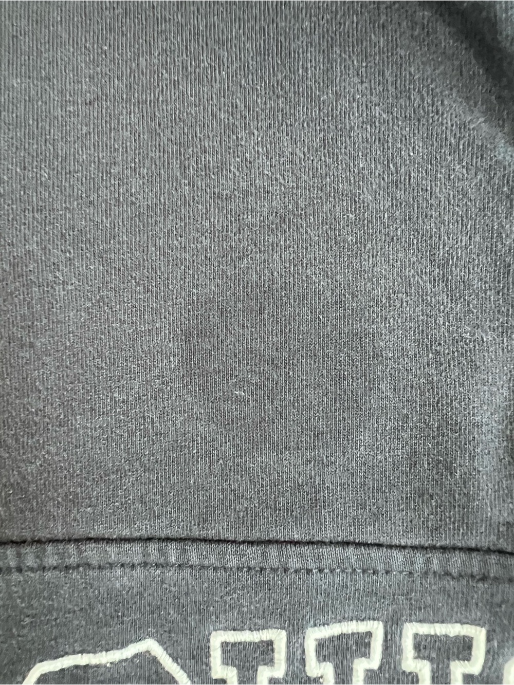 Brandy Melville Oversized Navy Blue Chicago Quarter-Zip Pullover - Picture 5 of 10